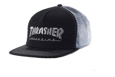 Thrasher Mesh Cap-Black-Grey