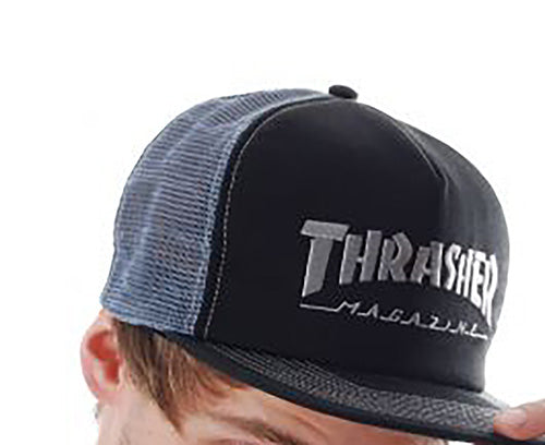 Thrasher Mesh Cap-Black-Grey