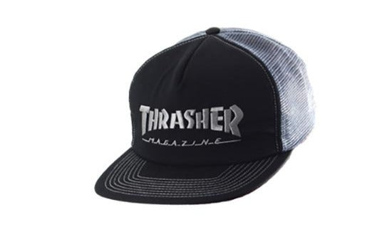 Thrasher Mesh Cap-Black-Grey