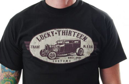 Lucky 13 - Vintage Iron  T-Shirt-Black