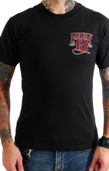 Lucky 13 - Devils Kustom Tee-Black