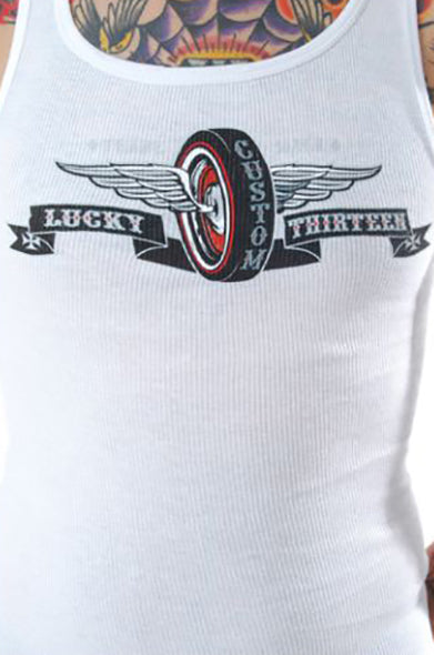 Lucky 13 - Rib Tank - White