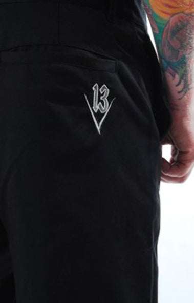 Lucky 13 - Power Slide Chino Shorts-Black