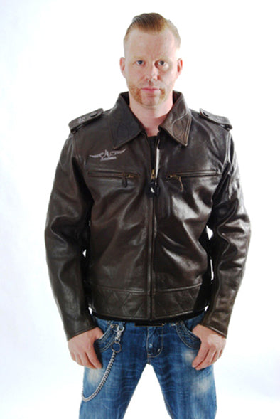 LL Kustoms Von Ace - Leather Jacket - Brown