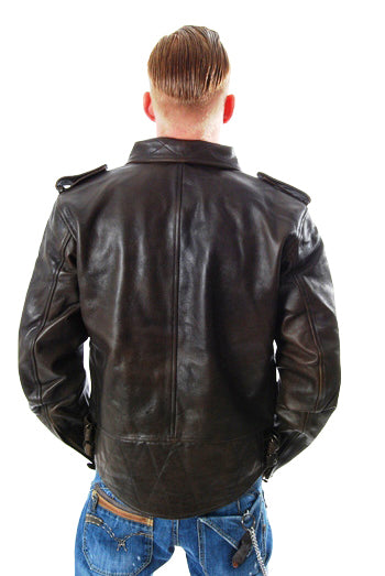 LL Kustoms Von Ace - Leather Jacket - Brown