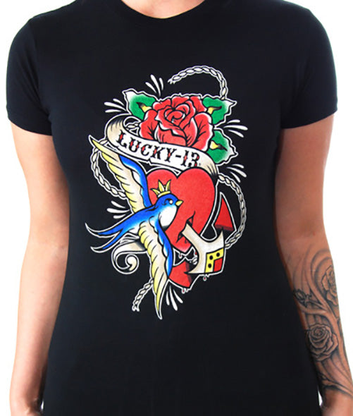 Lucky 13 - Blue Sparrow Tee