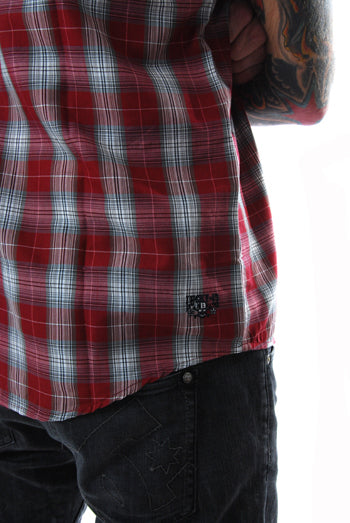 Lucky 13 - Charger  Short Sleeve Plaid Western Shirt
