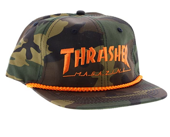 Thrasher  Rope Snapback-Woodland Camo