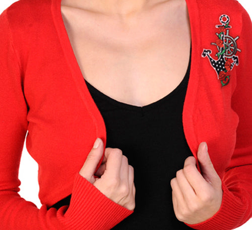 Banned - Anchor & Roses Ladies Bolero