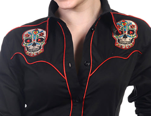 BANNED  Sugar Skull Ladies Shirt