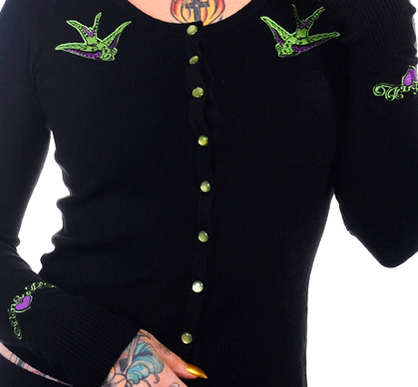 BANNED  50's Swallows Cardigan