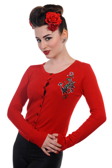 BANNED  Anchor & Roses Sailor Cardigan