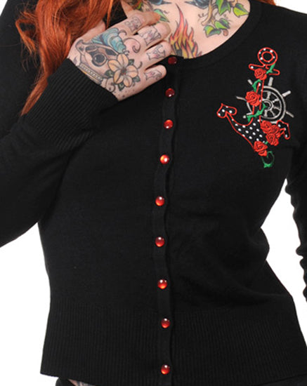 BANNED  Anchor & Roses Sailor Cardigan