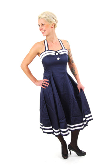 COLLECTIF - Sindy Dress Sailor-Blue