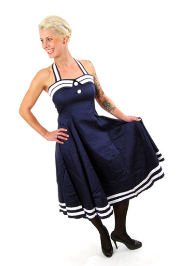 COLLECTIF - Sindy Dress Sailor-Blue