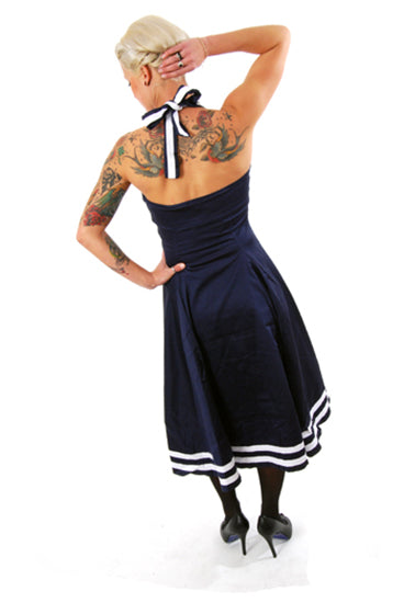 COLLECTIF - Sindy Dress Sailor-Blue
