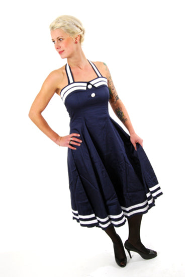 COLLECTIF - Sindy Dress Sailor-Blue