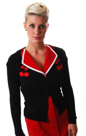 COLLECTIF - Jo Cardigan Big Cherries