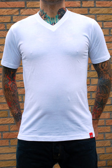 Dickies -V Neck T-Shirt - White
