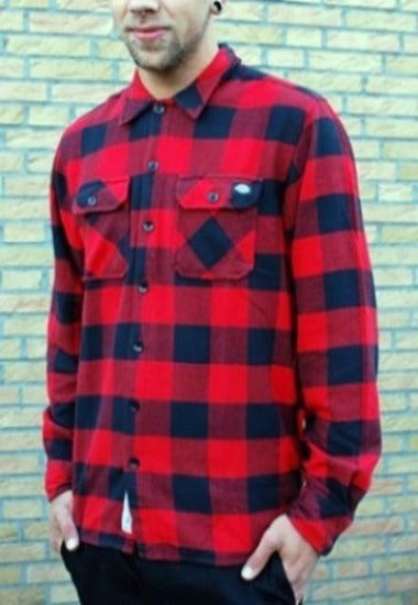 Dickies - Sacramento Longsleeve Shirt-Red