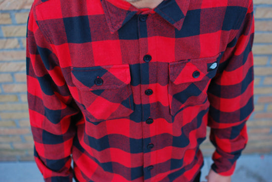 Dickies - Sacramento Longsleeve Shirt-Red