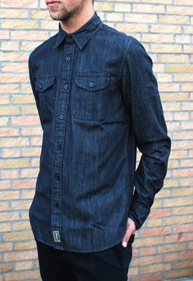 Dickies - Blue Collar Denim Shirt-Black