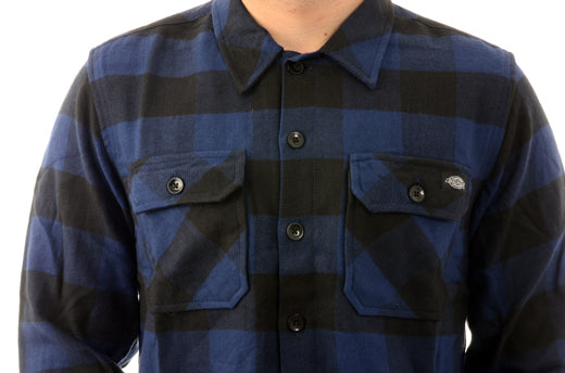 Dickies - Sacramento Longsleeve Shirt-Evening Blue