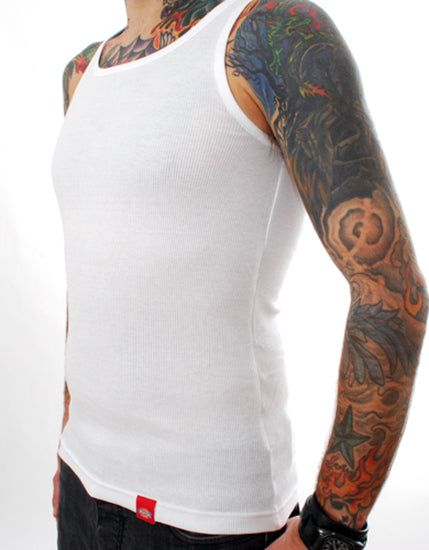 DICKIES - Men's Fitted Tank Top White