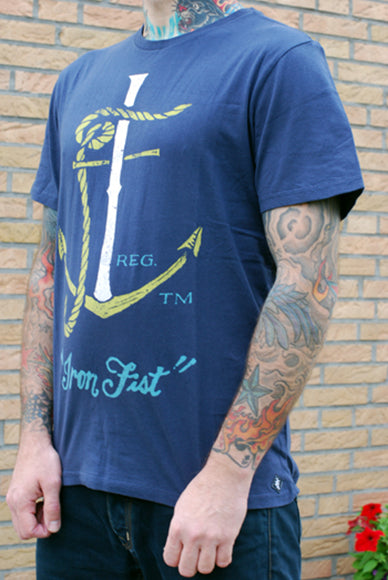 Iron Fist - Anchors Away SS Tee-Navy