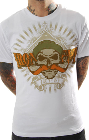 Iron Fist - Melcher Skull SS Tee-White