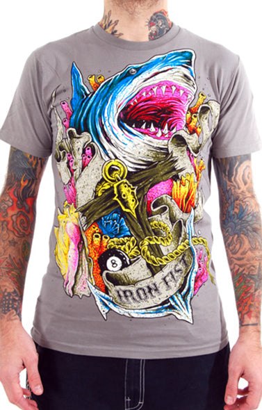 Iron Fist Here I Lie SS Tee Gray