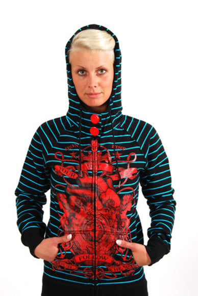 Iron Fist - Set Your Sails -Button Neck Hoodie