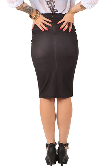 Iron Fist - Mayan Temple Pencil Skirt