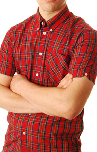 Merc - Mack button down check shirt