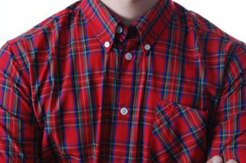 Merc - Mack button down check shirt