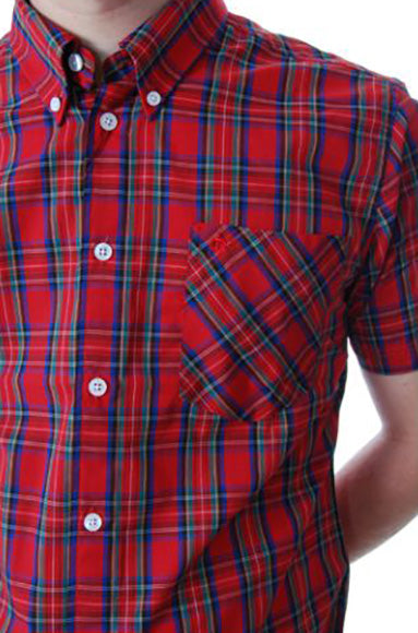 Merc - Mack button down check shirt