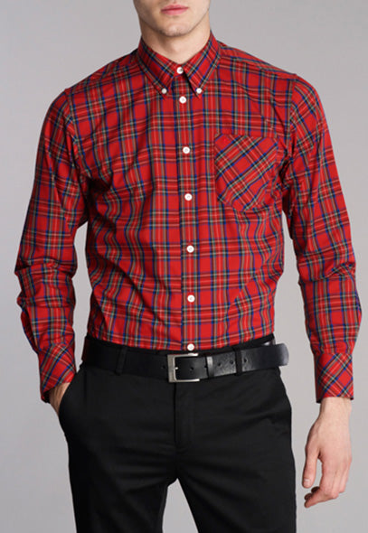 Merc - Neddy button down tartan check shirt.