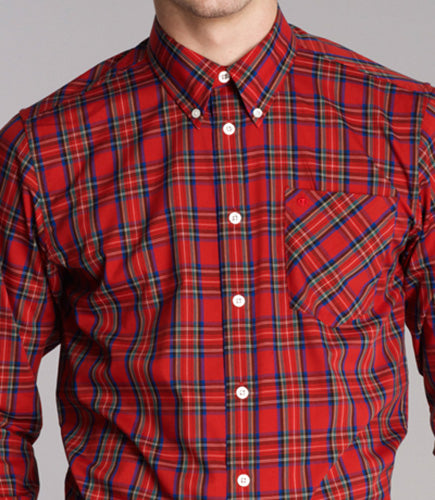 Merc - Neddy button down tartan check shirt.