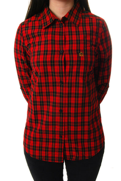 Merc - Julie long sleeve shirt - red tartan