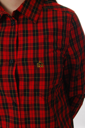 Merc - Julie long sleeve shirt - red tartan