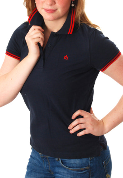 Merc - Alice classic pique polo - Navy