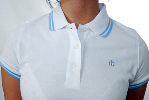 Merc - Alice classic pique polo - white