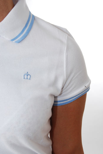 Merc - Alice classic pique polo - white