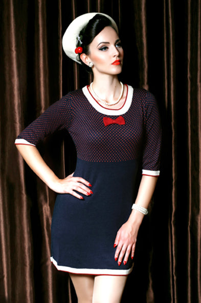 Merc - Tamella Knitted Dress - Navy