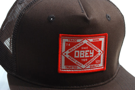 Obey - Trademark Hat-Brown