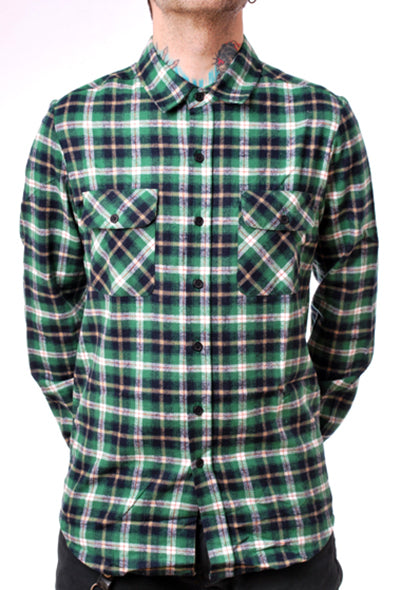 Pop Boutique - Green Check Flannel Shirt