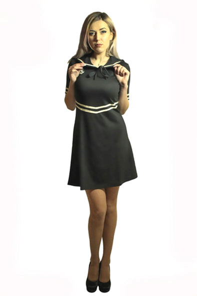 Pop Boutique - Sailor Dress - Black/White