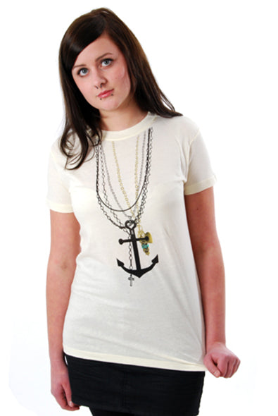 Steady Clothing - Sailor Bling Tee-Ivory
