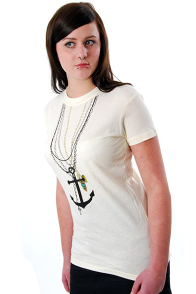 Steady Clothing - Sailor Bling Tee-Ivory