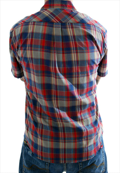 Steady Clothing - R.S.Plaid Button Up Shirt-Blue